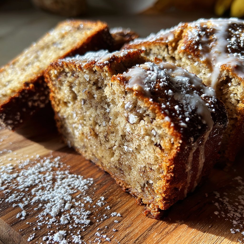 Bananenbrot mit Vanille und Joghurt