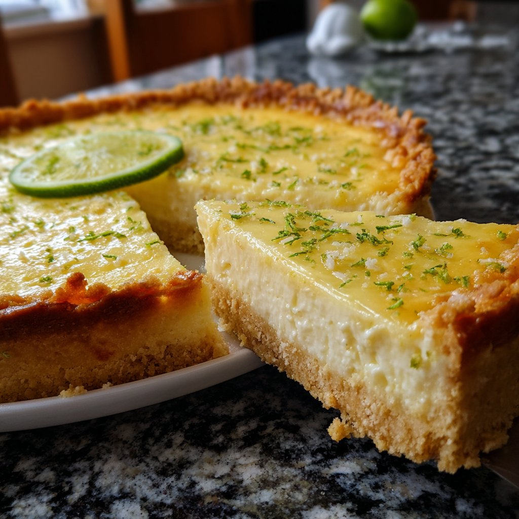 Käsekuchen mit Limette