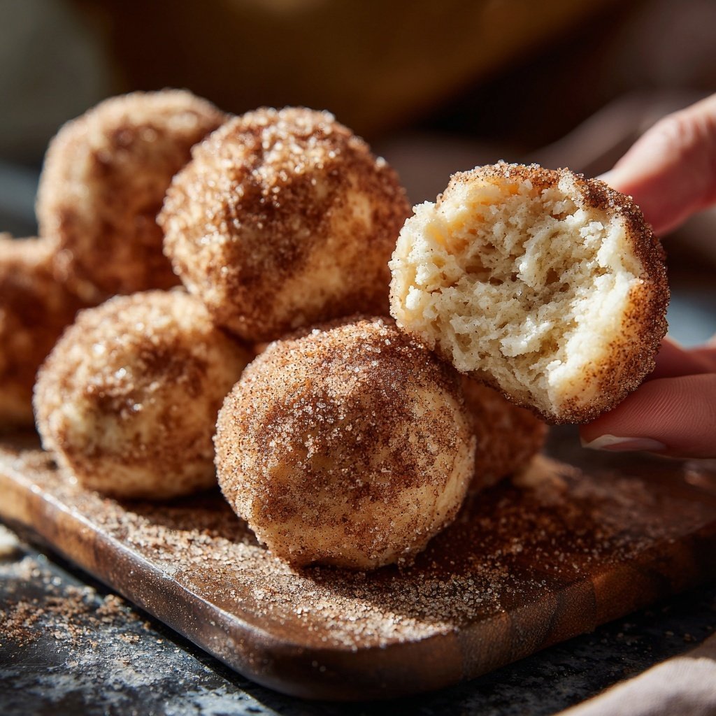 Quarkbällchen mit Zimt