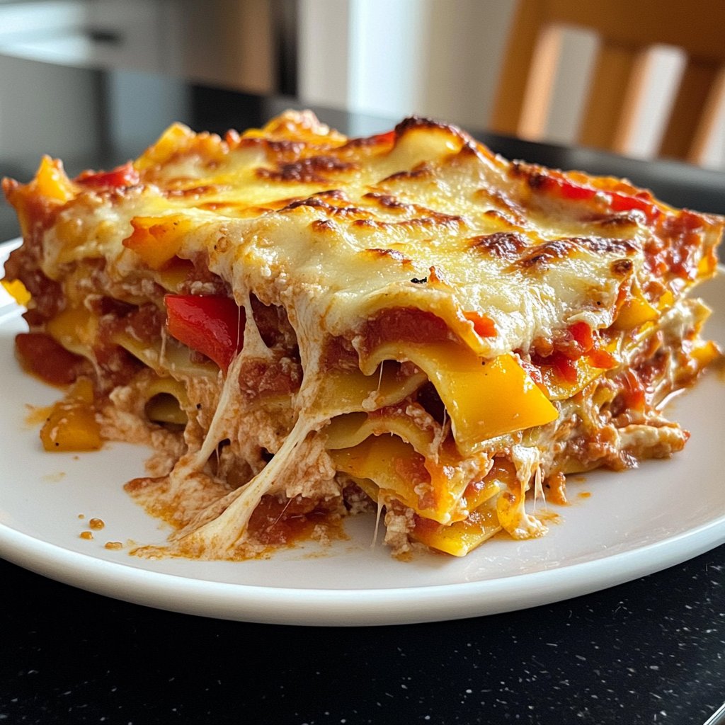 Lasagne mit Paprika