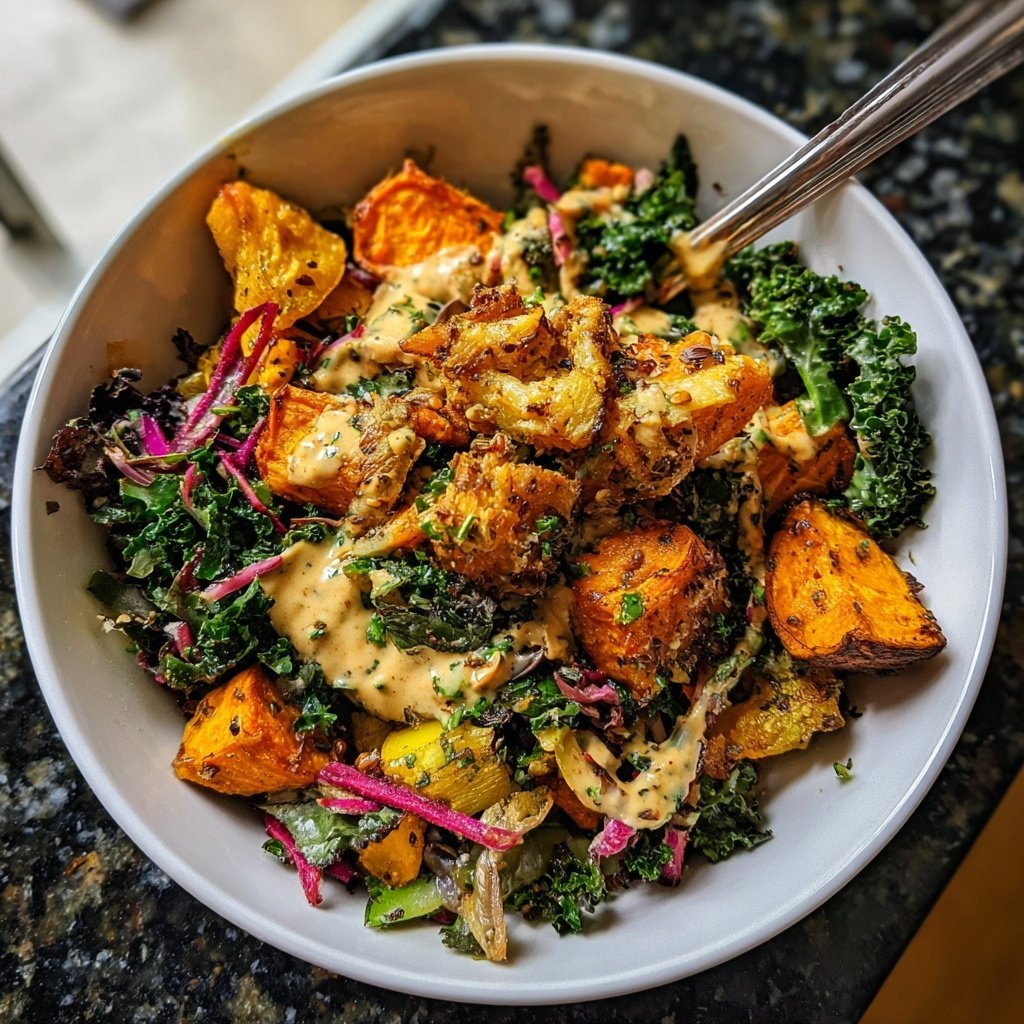 Buddha Bowl mit Süßkartoffeln