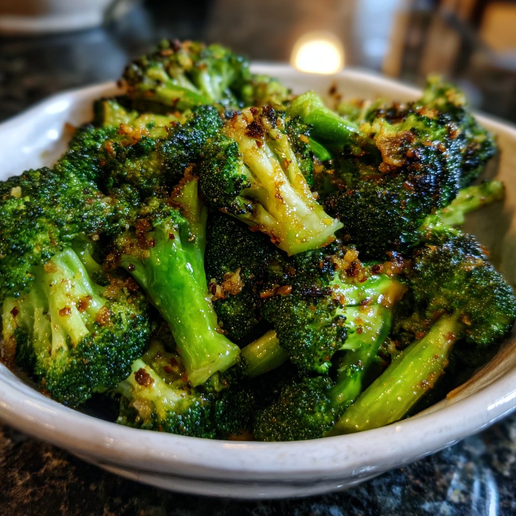 Brokkoli Pfanne Mit Knoblauch