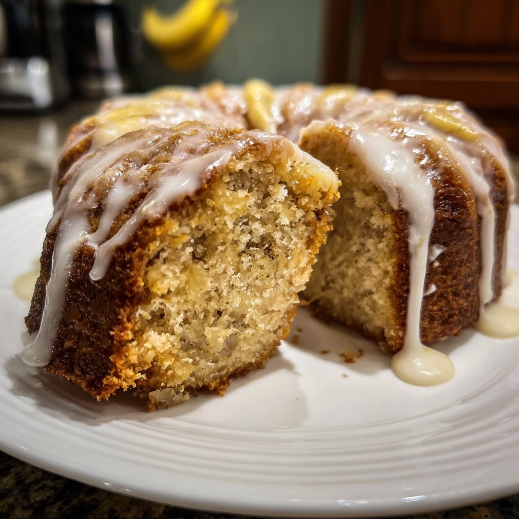 Bananenkuchen mit Buttermilch und Vanille