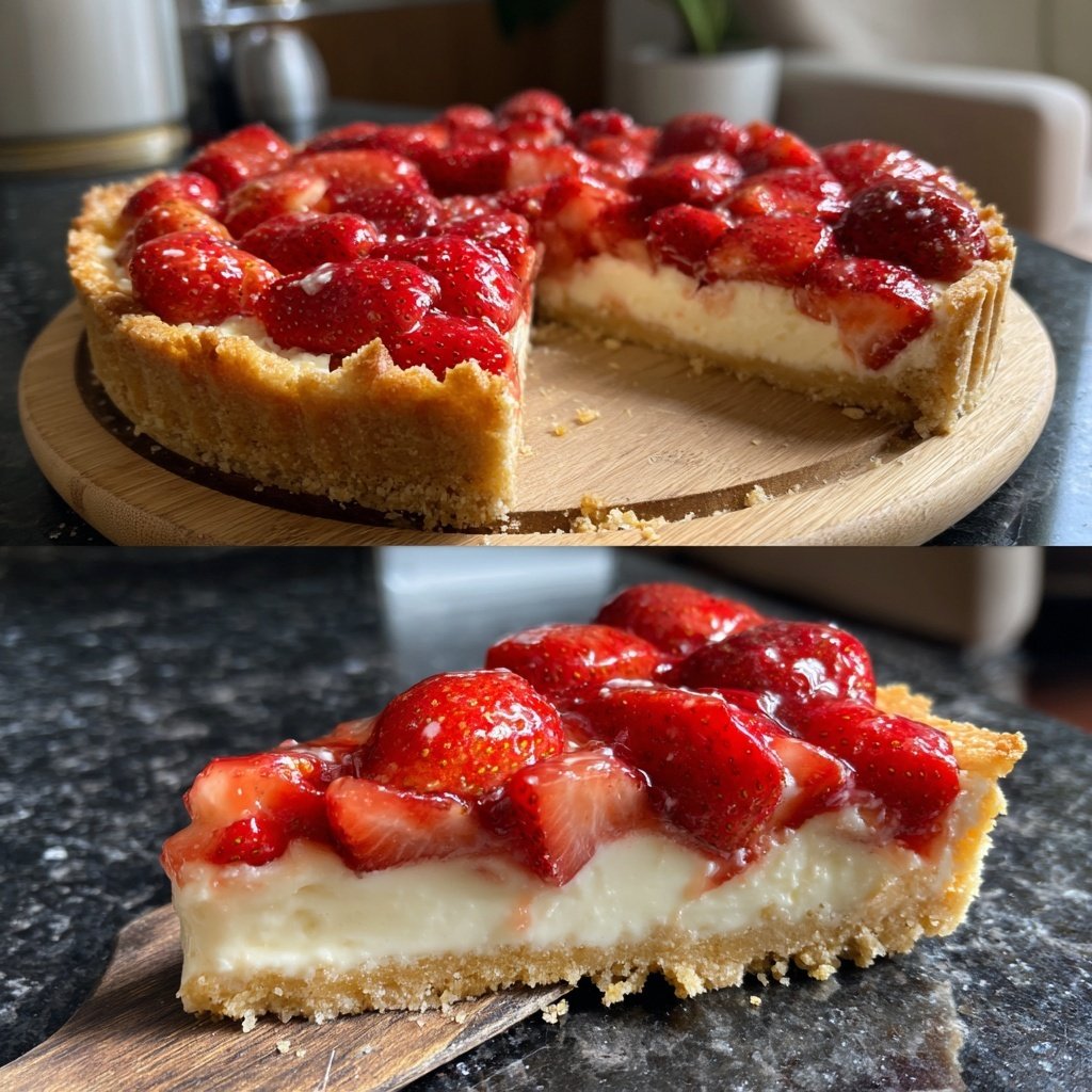 Erdbeerkuchen Mit Vanille Quark