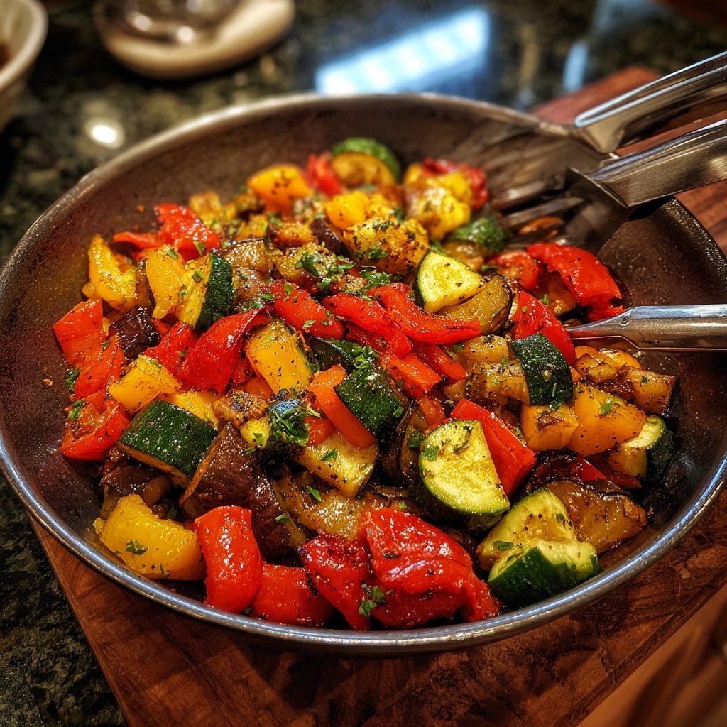 Gegrillte Gemüse Pfanne