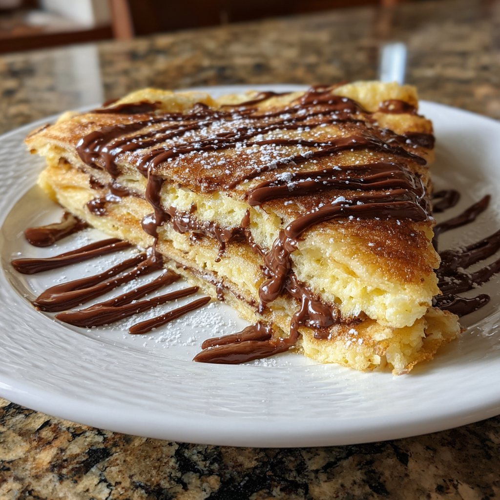 Pfannkuchen mit Schokolade