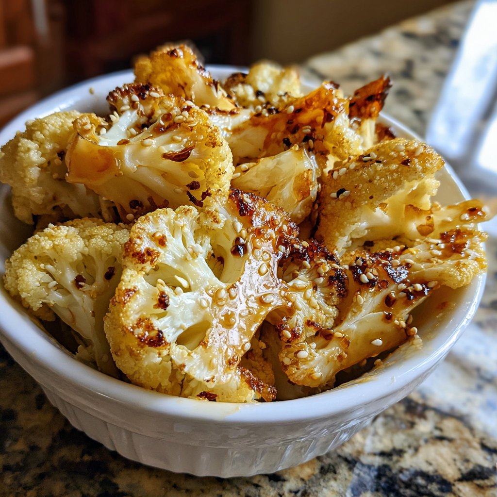 Blumenkohl mit Sesamöl