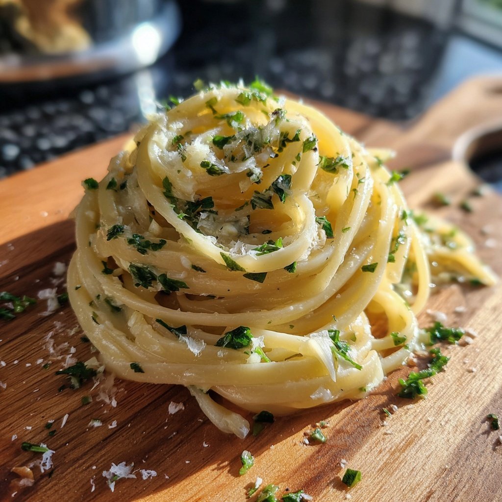 Schnell & Einfach 15-Minuten Knoblauchpasta