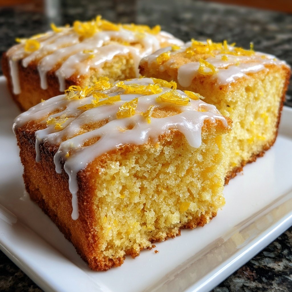 Zitronenkuchen mit Grieß